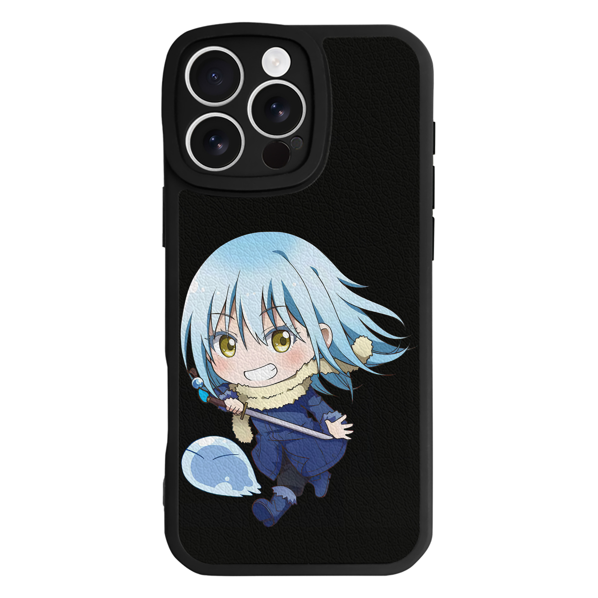 （画像用） 転スラ Regarding Reincarnated to Slime 【iPhone 16シリーズ対応】シリコンスマホケース（レザー調） 材質：シリコン